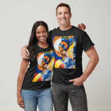 Golden Heritage: African Queen Grafik Dunkles T-Sh
