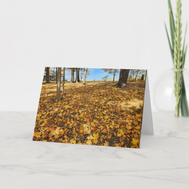 Golden Hill Herbstleaves Karte (Vorderseite)