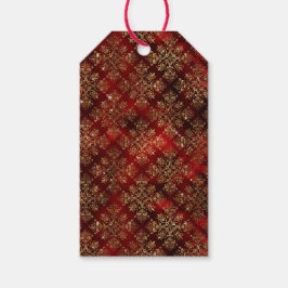 Golden Holiday Sparkle Geschenkanhänger