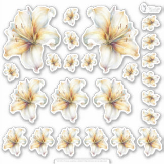 Golden Honey Fairy World – 4a - Blumenblatt  Aufkleber