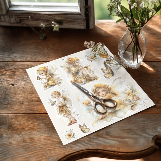 Golden Honey Fairy World – The Awakening Aufkleber (Sticker on the table with the scissors)