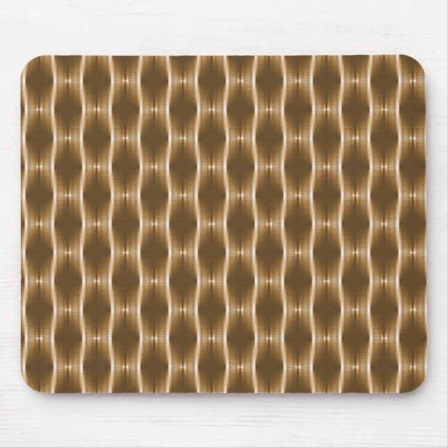 Golden Honey Metallic Ribbons Mousepad (Vorne)