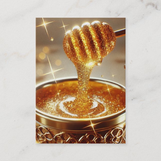 Golden Honey | Psalm 19:9-11 KJV Kartenbox Visitenkarte (Vorderseite)