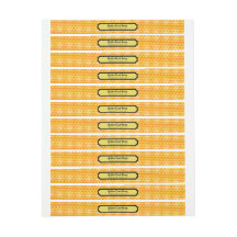 Golden Honeycomb Security Lid Labels