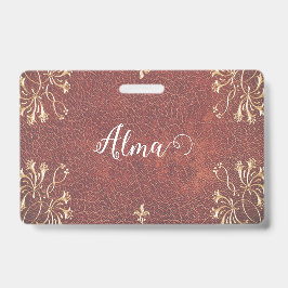 Golden Honeysuckles - personalisiert Ausweis