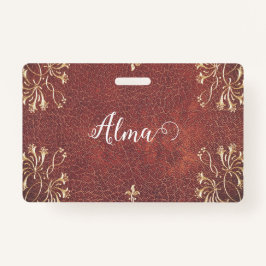 Golden Honeysuckles - personalisiert Ausweis