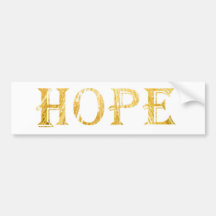 Golden Hope Text Autoaufkleber