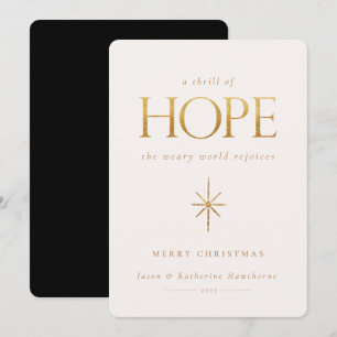 Golden Hope Weihnachtskarte