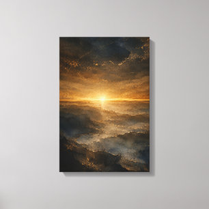 Golden Horizon — Aurema (Porträt) Leinwanddruck