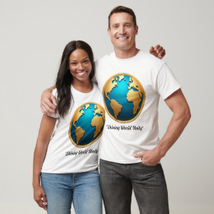"Golden Horizon Globe" T-Shirt