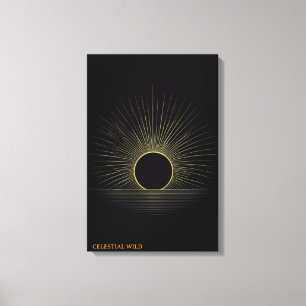 Golden Horizon Radiance Fine Art Leinwand