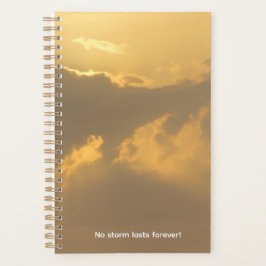 Golden Horizon - Serene Sunset Clouds Planner Planer