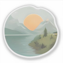 Golden Horizon: Sonnenuntergang am See