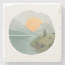 Golden Horizon: Sonnenuntergang am See