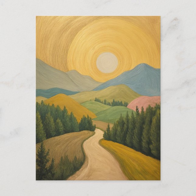 Golden Horizon Trail Postkarte (Vorderseite)
