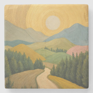 Golden Horizon Trail Steinuntersetzer