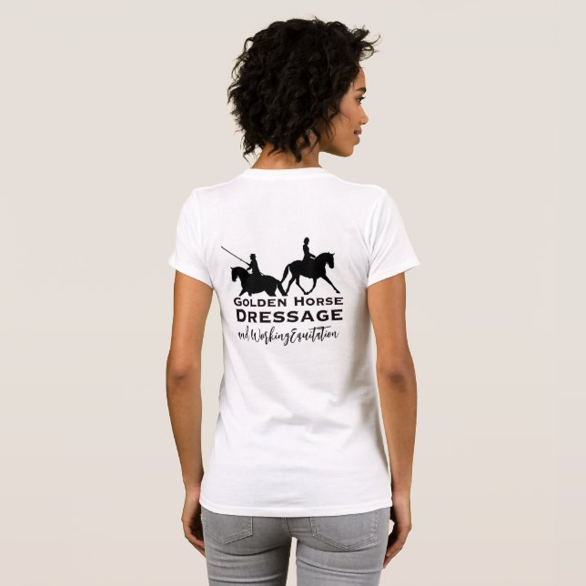 Golden Horse Dressage & Working Equity T - Shirt (Schwarz voll)