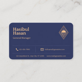 Golden Hotel Beruflich Manager Business Card Visitenkarte