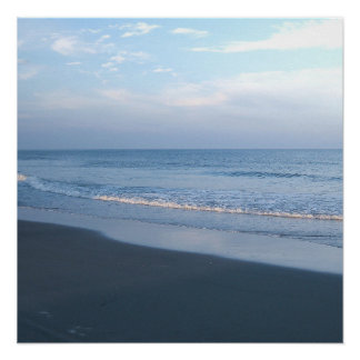 Golden Hour Beach Fotodruck Poster