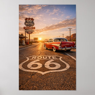 Golden Hour Bel Air Cruiser Wandkunst Poster