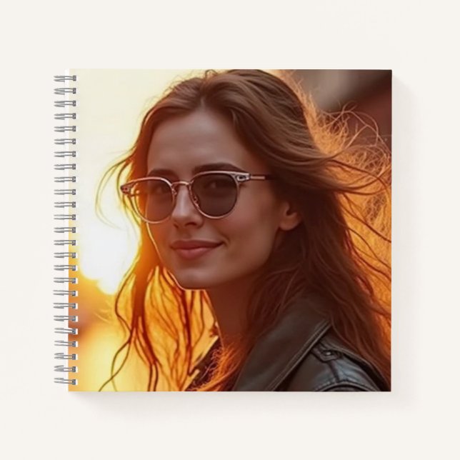 Golden Hour Elegante Notizbuch (Vorderseite)