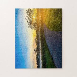 Golden Hour Glow am Charles Park Puzzle