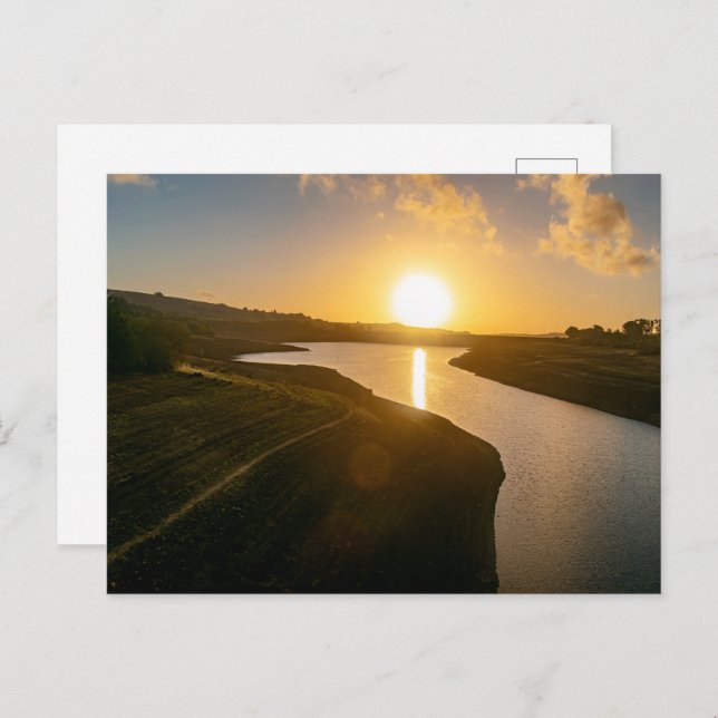 Golden Hour Glow at Baitvoir Postkarte (Vorne/Hinten)