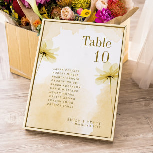 Golden Hour Grace Wedding Guest Names Tischnummer