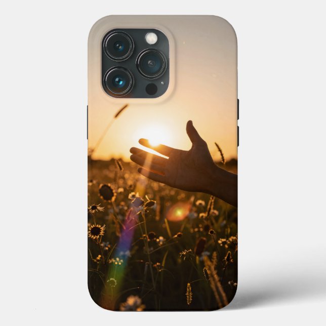 Golden Hour — Hand Reaching for the Setting Sun  Case-Mate iPhone Hülle (Rückseite)
