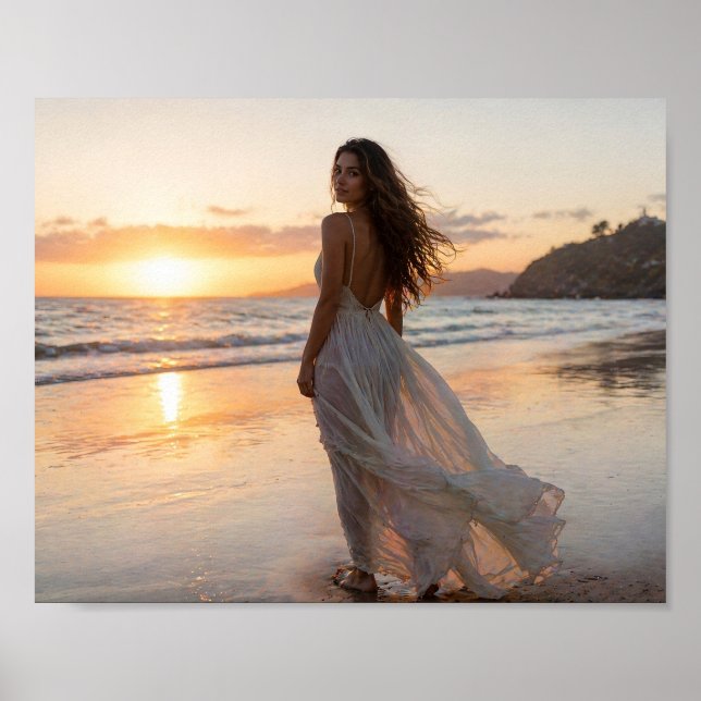 Golden Hour Ocean Breeze Plakat (Vorne)