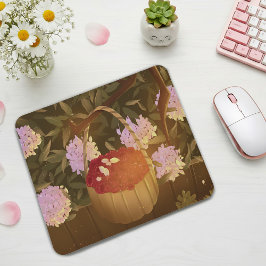 Golden Hour Raspberry Basket Mouse Pad Mousepad