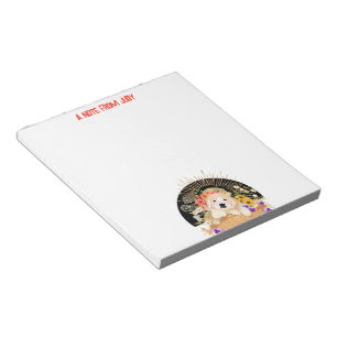 GOLDEN HOUR - Retriever note pad - personalisieren Notizblock