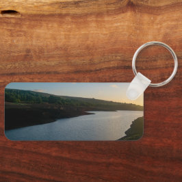 Golden Hour Serenity at Baitings Reservoir Schlüsselanhänger