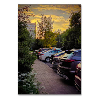 Golden Hour Tischkarte von Sotnichenko – Anpassen Tischnummer