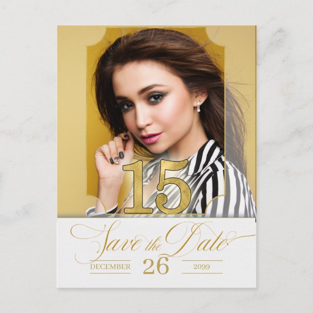 Golden Hues englische Version Ankündigungspostkarte (Vorderseite)