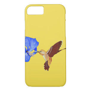 Golden Hummingbird und Blauer Hibiskus Case-Mate iPhone Hülle