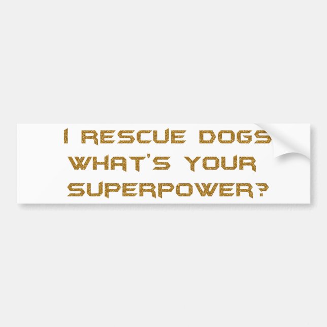 GOLDEN I RESCUE HUNDE, WAS IHR SUPERHERO-POWER C I AUTOAUFKLEBER (Vorne)