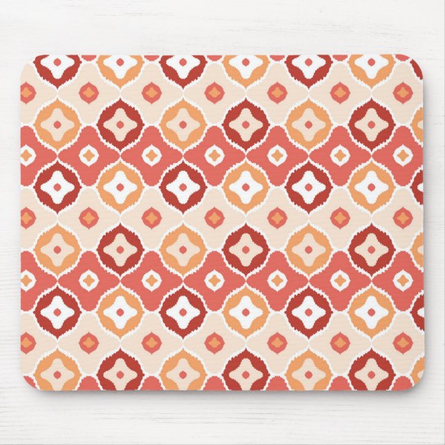 Golden-ikat-geometrisches Muster Mousepad (Vorne)