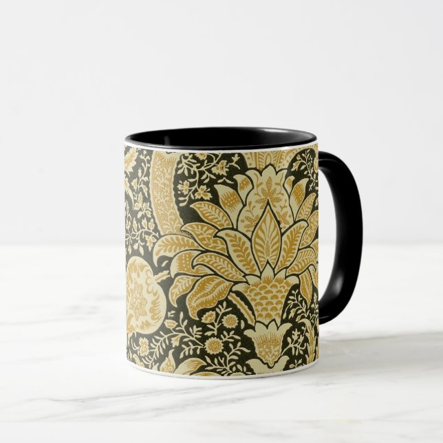 Golden Indian Pattern, William Morris Tasse (VorderseiteRechts)