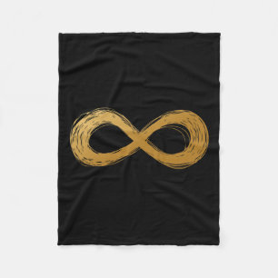Golden Infinity Neurodiversity-Symbol - Autismus A Fleecedecke