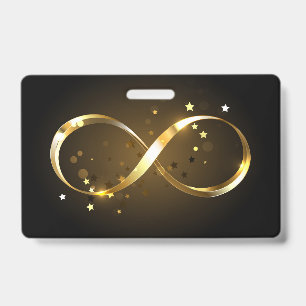 Golden Infinity Symbol Ausweis