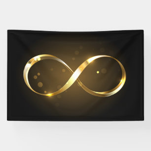 Golden Infinity Symbol Banner