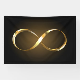 Golden Infinity Symbol Banner