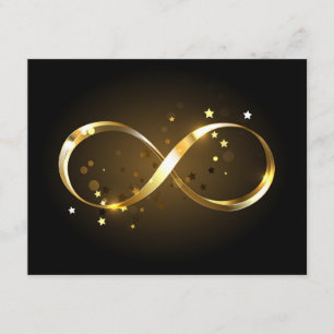 Golden Infinity Symbol Begleitkarte