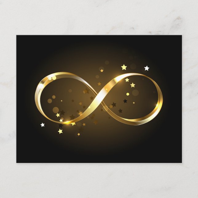 Golden Infinity Symbol Begleitkarte (Vorderseite)