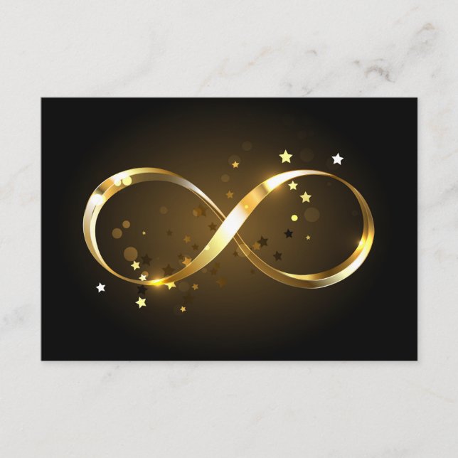Golden Infinity Symbol Begleitkarte (Vorderseite)