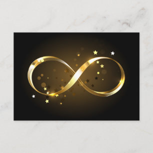 Golden Infinity Symbol Begleitkarte