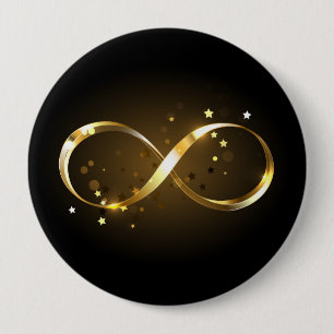 Golden Infinity Symbol Button
