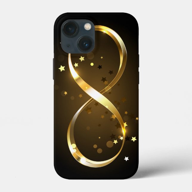 Golden Infinity Symbol Case-Mate iPhone Hülle (Rückseite)