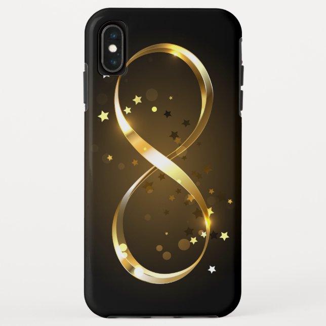 Golden Infinity Symbol Case-Mate iPhone Hülle (Rückseite)